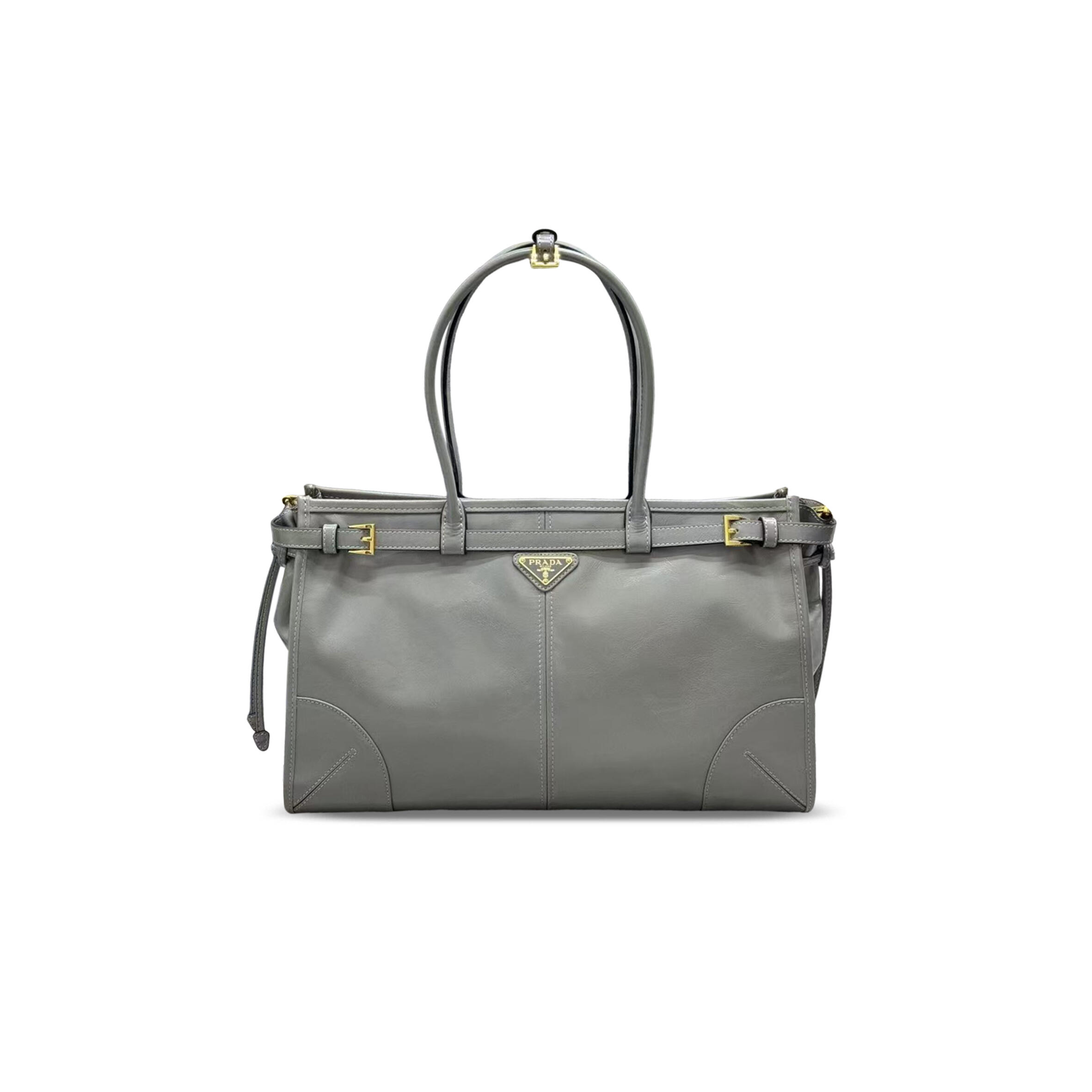 PRADA BONNIE LARGE LEATHER HANDBAG 1BA433 (38*24*12cm)